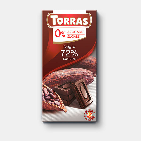 Chocolate Negro 72% cacao 75g