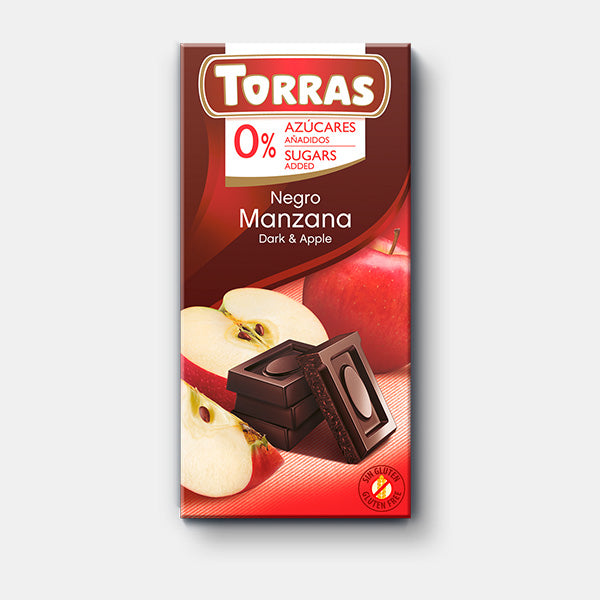 Chocolate Negro con Manzana 75g