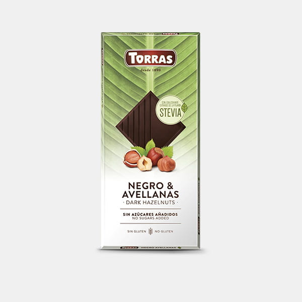 Chocolate Negro 60% cacao con Avellanas 125g