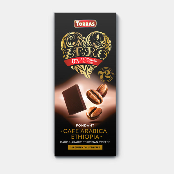 Chocolate Negro con Café Arabia Ethiopia 72% cacao 100g