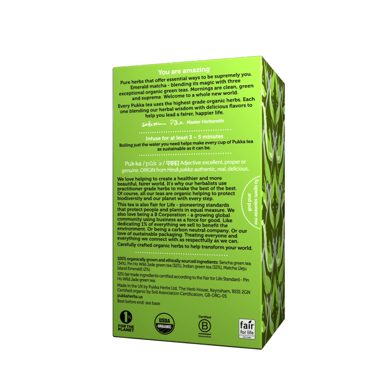 Té Verde Matcha Orgánico x 20 sachets